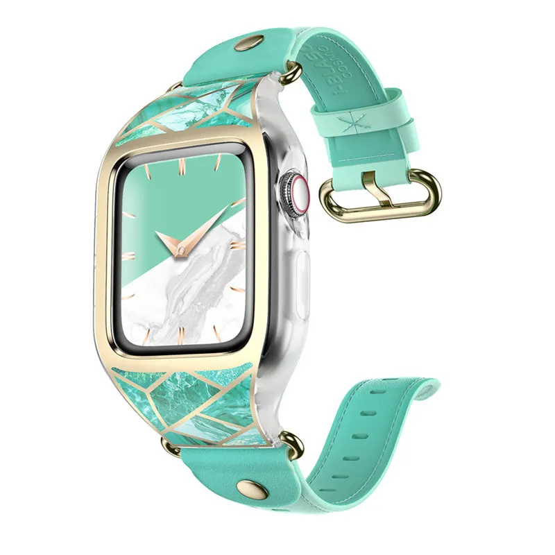 

Band For Apple Watch Series 3/2/1 (38mm) I-BLASON Cosmo Stylish Sporty Protective Bumper Case Cover with Adjustable Strap Bands