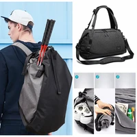 large capacity folding sport gym bagyoga fitness bag female travel men handbag outdoor sports training backpack with shoe pouch