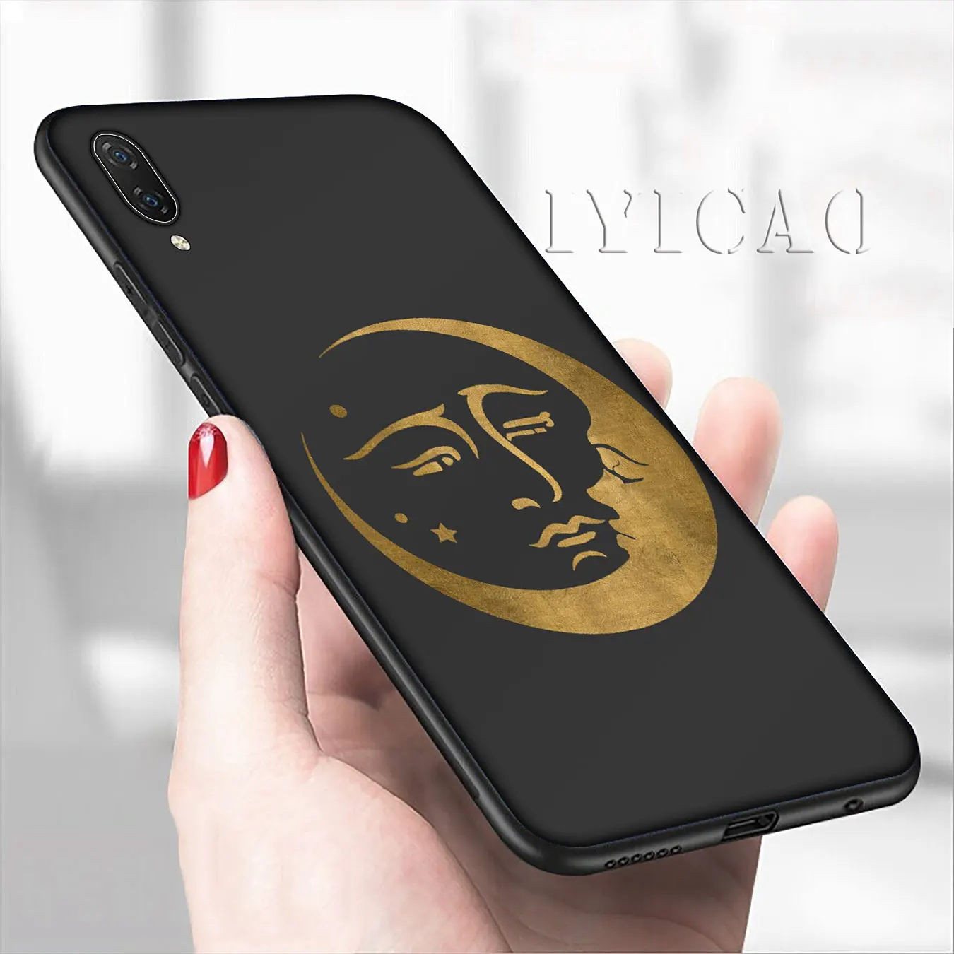 IYICAO эстетический мягкий чехол для телефона с золотой Луной и солнцем Xiaomi Mi 10 9 9T A3