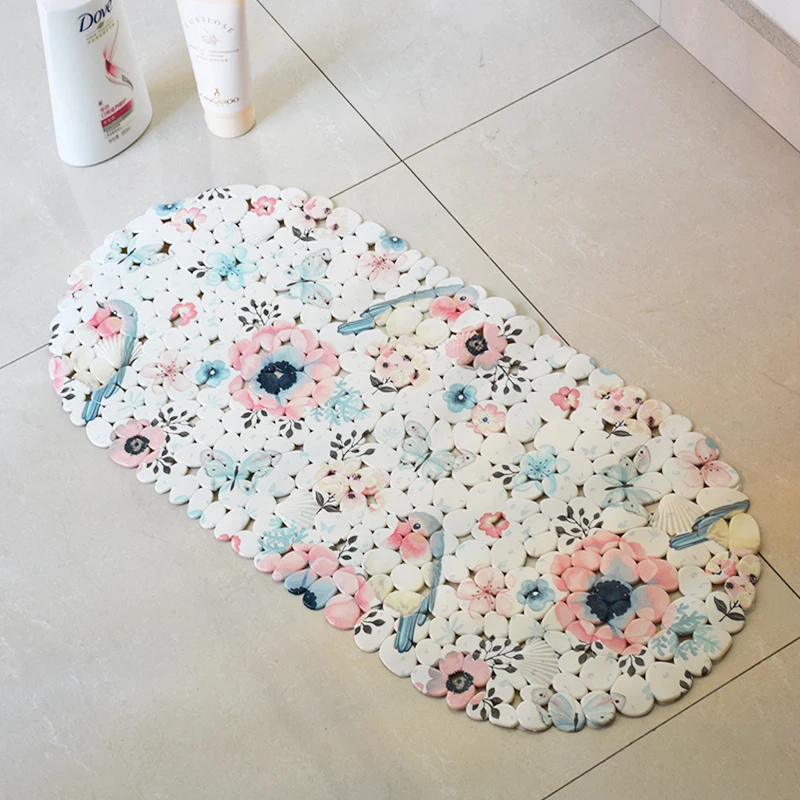 

Pattern Thick Bath Mat Modern Non Slip Nordic Pvc Geometric Bath Mat Soft Waterproof Dywanik Lazienkowy Home Products DE50FHD
