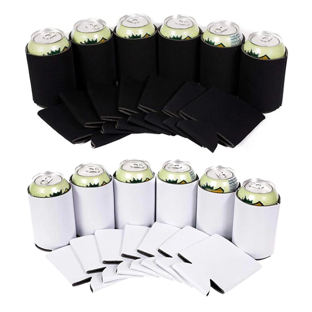 

10Pcs Neoprene Can Coolers Sleeves Camping Can Cup Soda Cover Drink Cooler Beer Bottle Cooler Outdoor Sleeve Travel Supplies