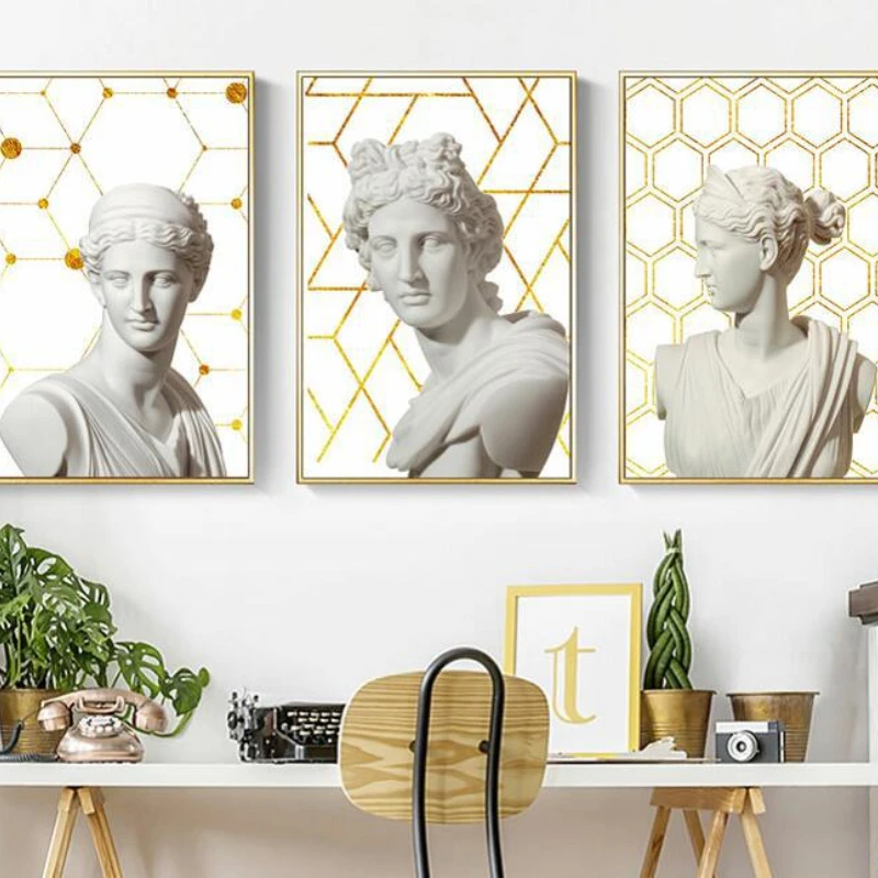 

Portrait Unframed Classical Girl Bedroom Decoration Vintage Room Decor Living Room Decoration Wall Paintings Minimalist