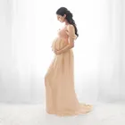 Пикантные платья для беременных для фотосессии шифоновое платье для беременных реквизит для фотосъемки платья макси с открытыми плечами для беременных женщин