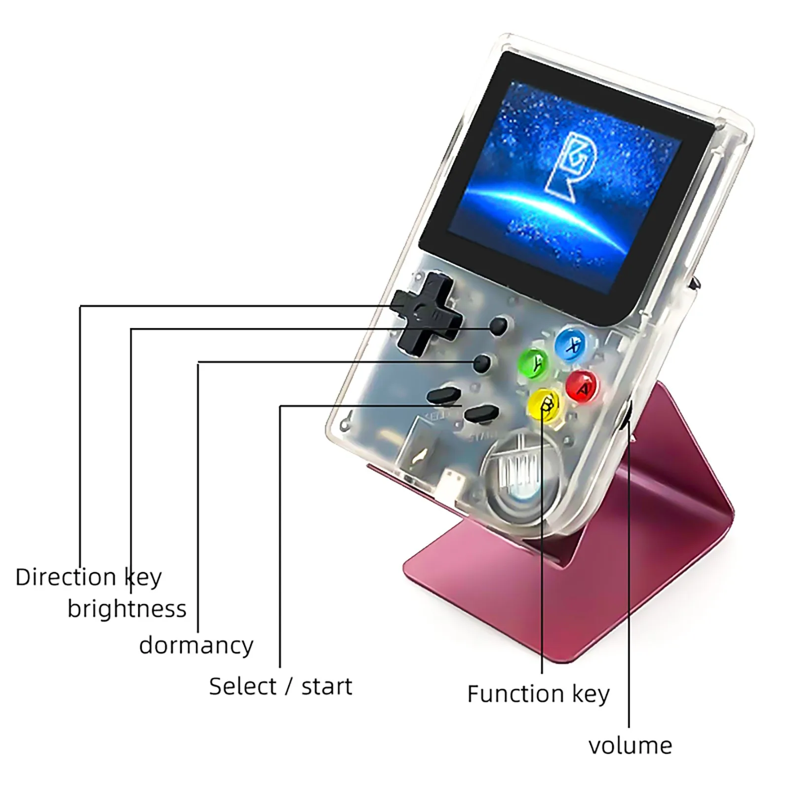 

RG300 Handheld Game Console 16G Built-in 3022 Classic Game 3Inch Upgraded Game