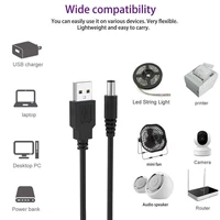 usb to dc power cord 0 8m dc interface 5 52 5 dc power wire adapter for camera router led strip light cable line