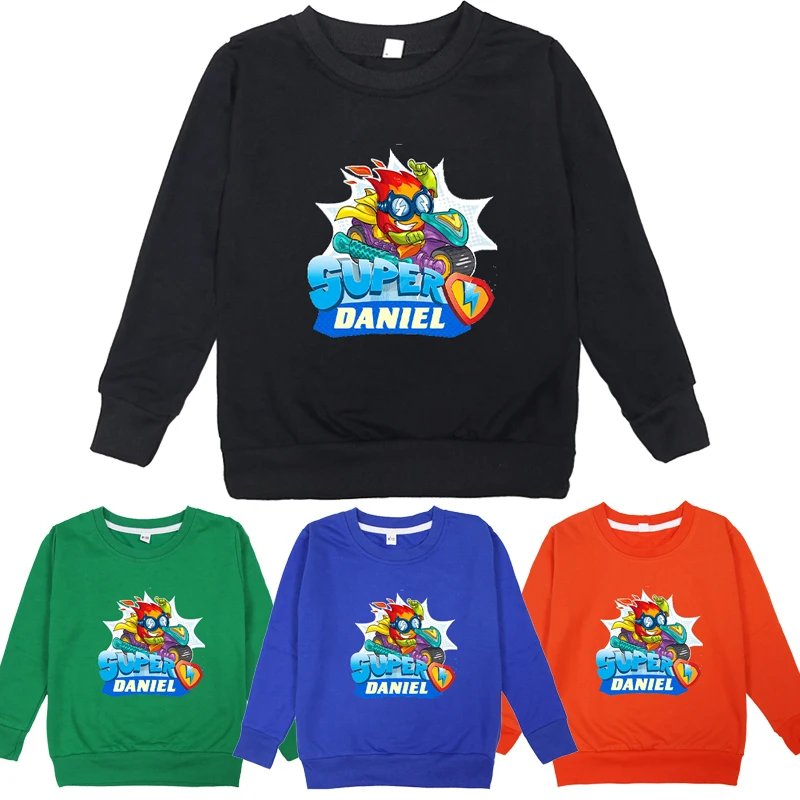 Детские свитшоты с принтом из игры Super Zings Детская толстовка капюшоном для