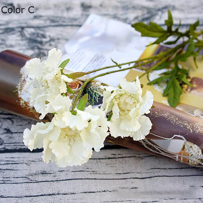 

Искусственные цветы из шелка, 3 штуки