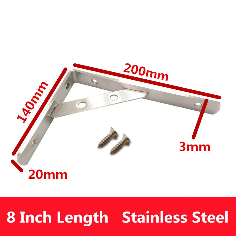 Треугольный угловой кронштейн 2 шт. 6-12 дюймов тяжелая поддержка регулируемый