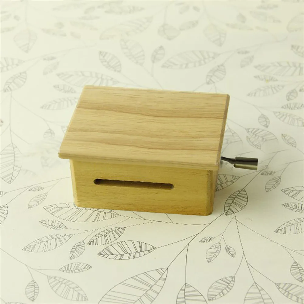 DIY музыкальная шкатулка ручной работы декоративная деревянная коробка с дырокол