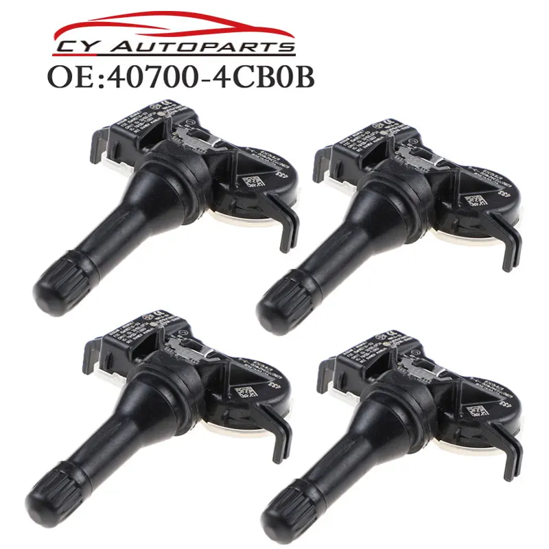 4 шт. Новый TPMS Датчик давления в шинах монитор для Nissan Altima Micra 433 МГц 40700 4CB0B
