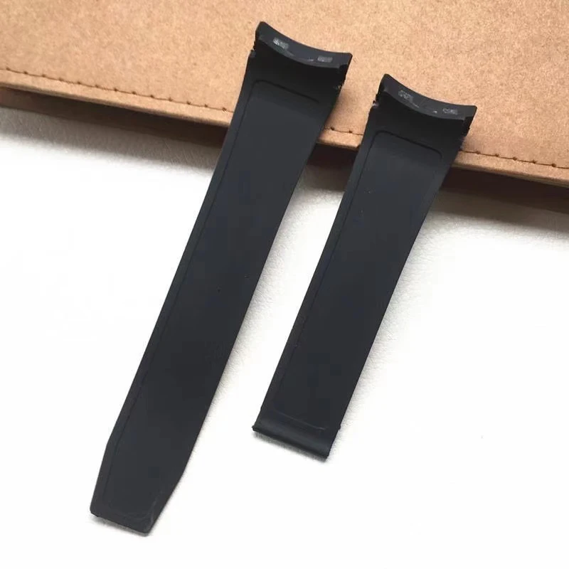 

High quality rubber watchband for TAG F1 wrist straps 22mm Arc end black Watch Band with folding buckle