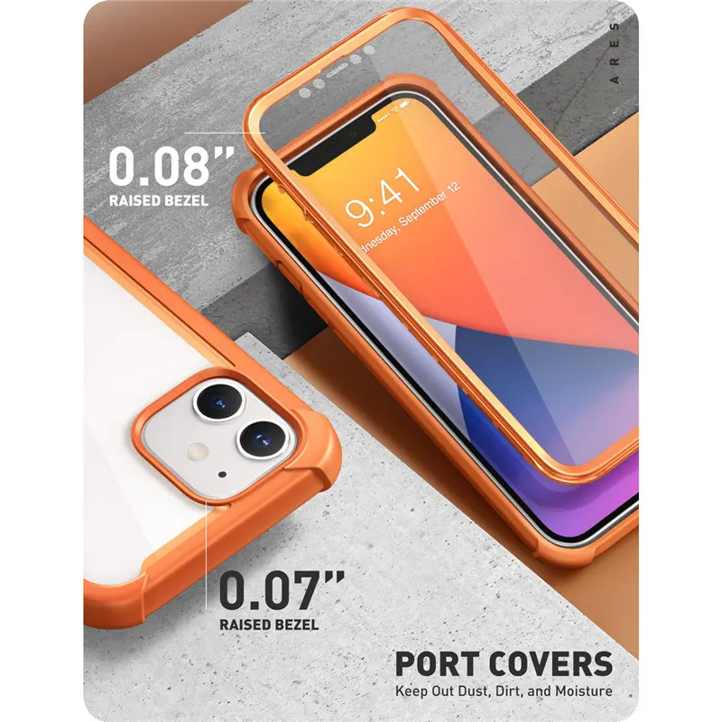 for iphone 12 mini case 5 4 2020 release i blason ares full body rugged clear bumper cover with built in screen protector free global shipping