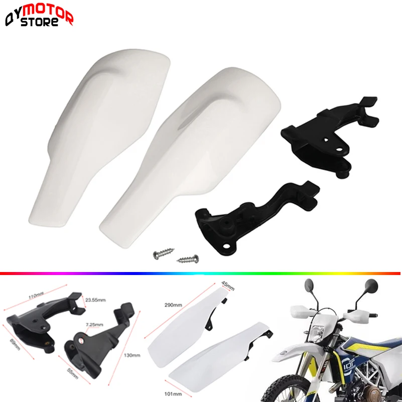

Brand New White Handguards For Husqvarna FC250/350/450 TC125/250 TX300 FX350/450 2017 TE125/250/300 2016/17 DirtBike Accessories
