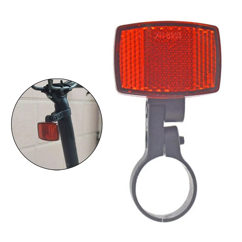 

Bicycle Reflector Plastic Board Road Bike Front Rear Warning Light For 25.4-31.8mm Handlebars Red Cycling Safety Reflector Lens