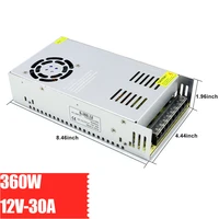 s 360 12 ac to dc 12v switching power supply 30a 360w led security monitoring voltage regulator stabilizer source transformer