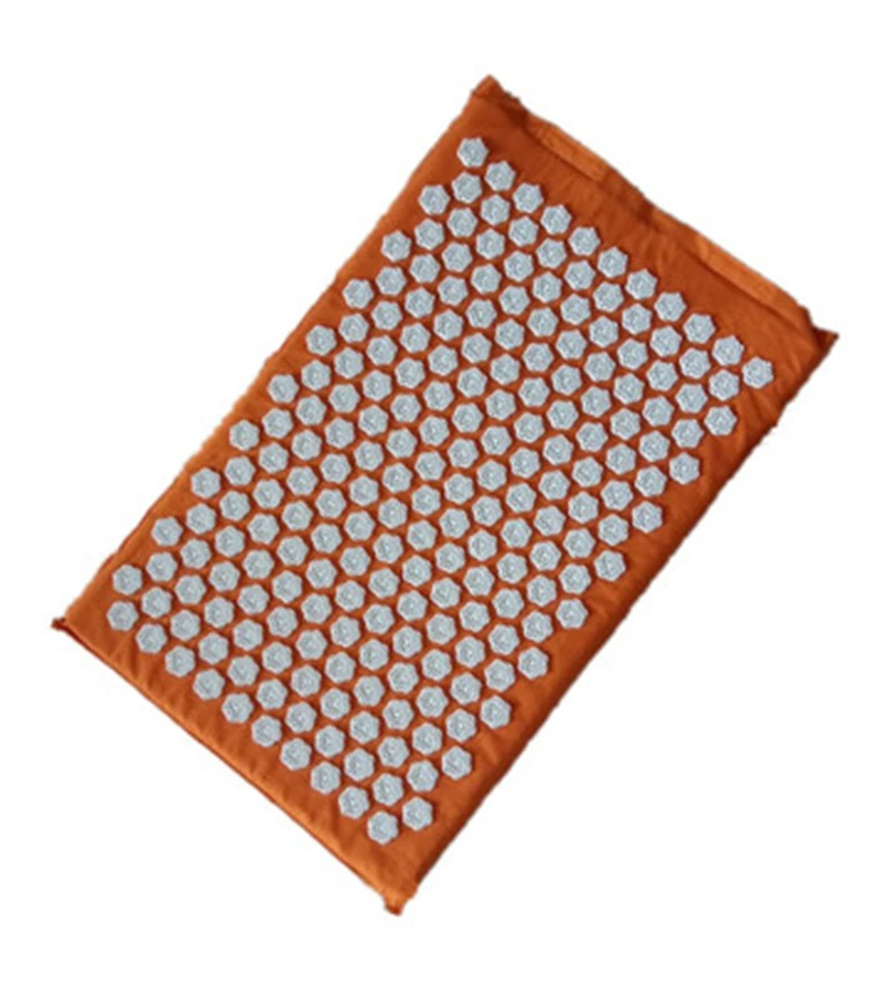orange mat Лотос шип иглоукалывание Массажный коврик Акупрессура Подушка тело массаж спины боль снимает Расслабление себя релаксационная подушка сумка - Цвет: orange mat