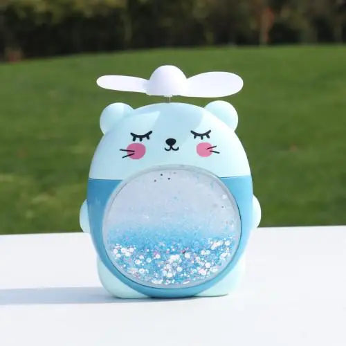 Blue Bear USB вентилятор свадебные подарки для гостей персонализированный подарок для шеи вентилятор Hands Free сувениры свадебные сувениры юбилей подарок для подруги - Цвет: Blue Bear