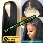 Прозрачные прямые человеческие волосы, парики, выщипывающие волосы Remy для женщин, натуральные волосы, кружевные парики, малазийские волосы, 4x4, парик