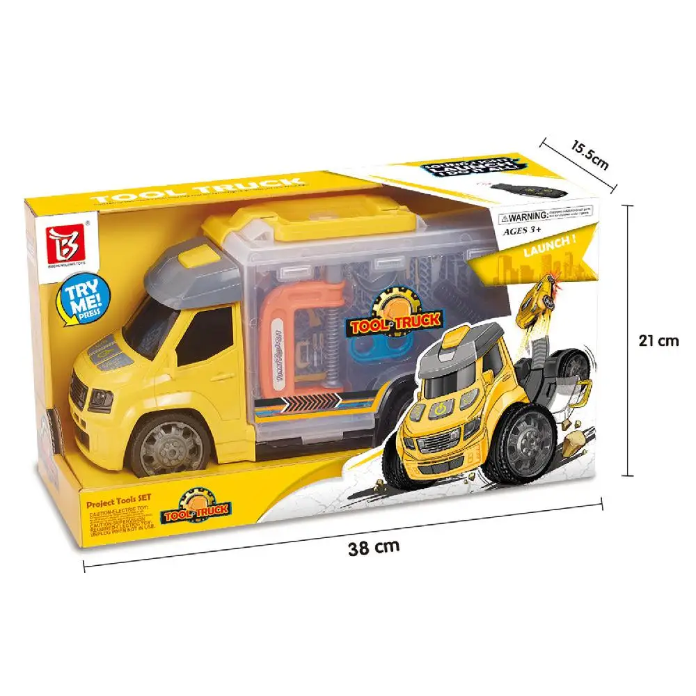 

New product toy play house container truck ejection car play house food doctor toy children's fire truck gift