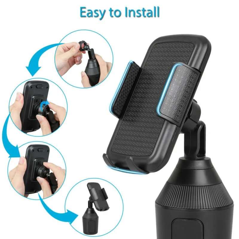 Регулируемый автомобильный держатель для чашки на 360 ° Универсальное