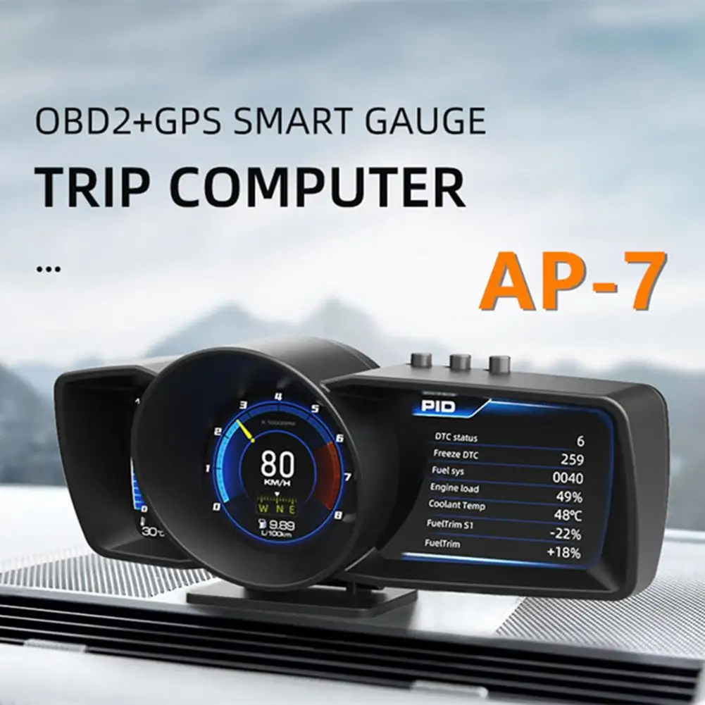 Дисплей OBD2 GPS Hud на лобовом стекле дисплей проектор скорости автомобиля монитор
