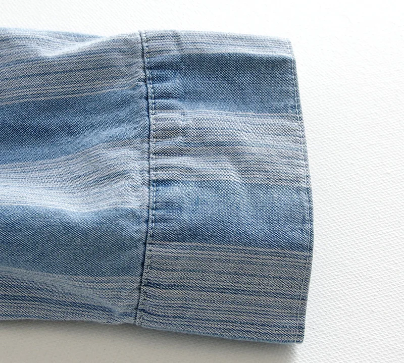 

Korean Women's Lapel Hip Plaid Lace-up Long-sleeved Denim Dress