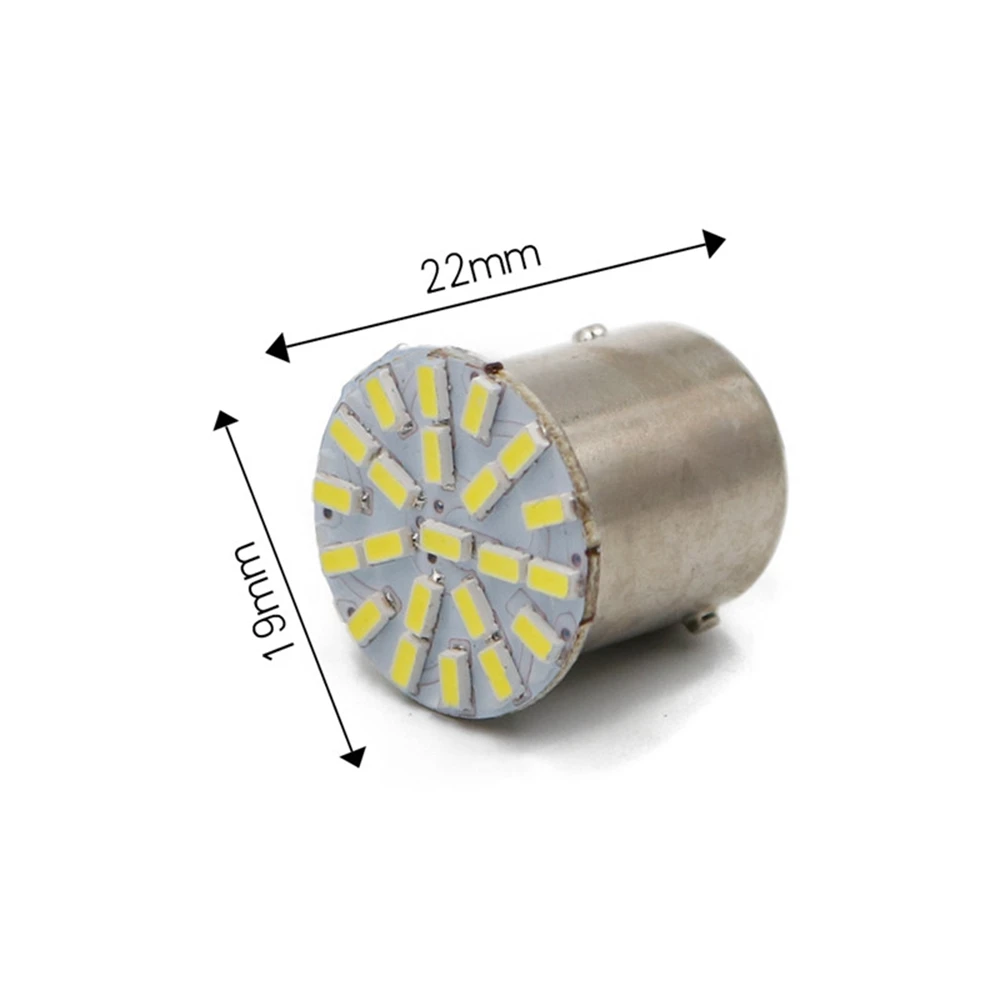 100x voiture led P21w s25 ba15s 3014 1156 22 smd 22smd ampoule Земляная лампа бесплатная доставка 12 В/24