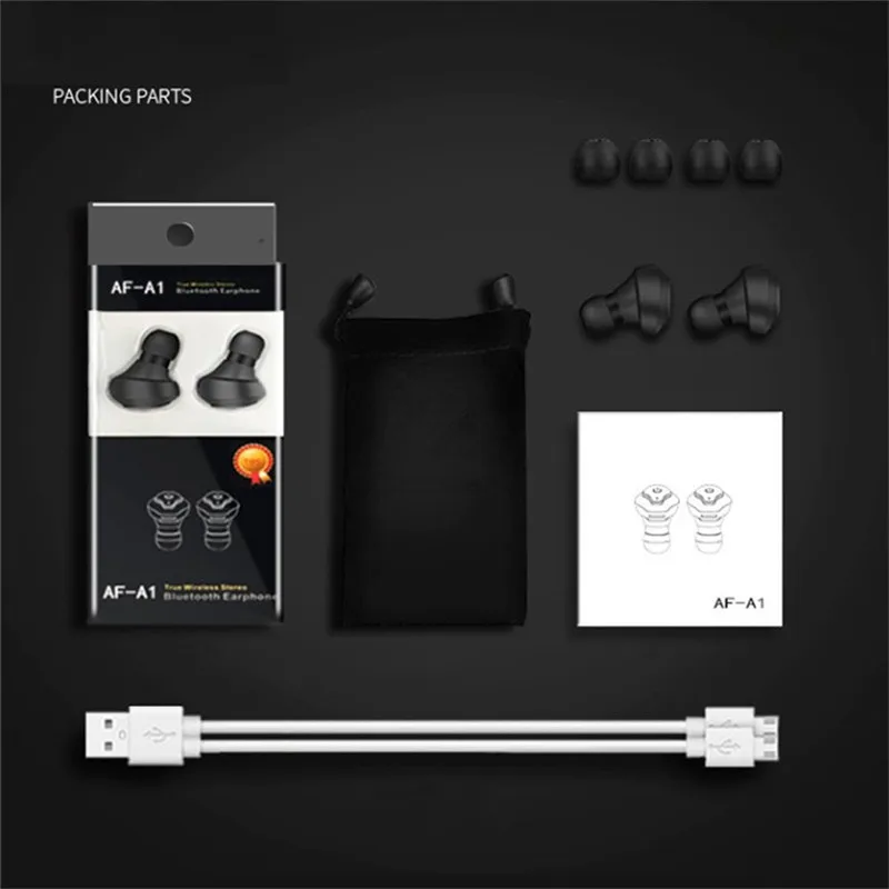 Bluetooth 4 2 наушники в ухо стерео беспроводные мини гарнитура 50mAh с микрофоном # |