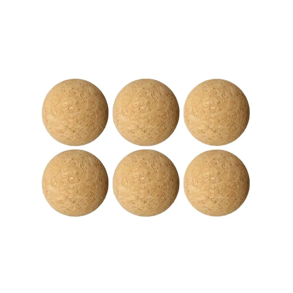 

6/12PCS 36MM Natural Wood Table Soccer Ball Football Ball Table Soccer Accessories Wooden Football Desktop Soccer