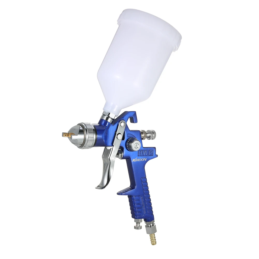 1.7mm Nozzle Профессиональный HVLP 1,4 мм 1,7 мм Воздушный Распылитель Краски распылитель 600 мл гравитационный кормовой Аэрограф набор для распыления краски для автомобильной мебели - Цвет: 1.7mm Nozzle