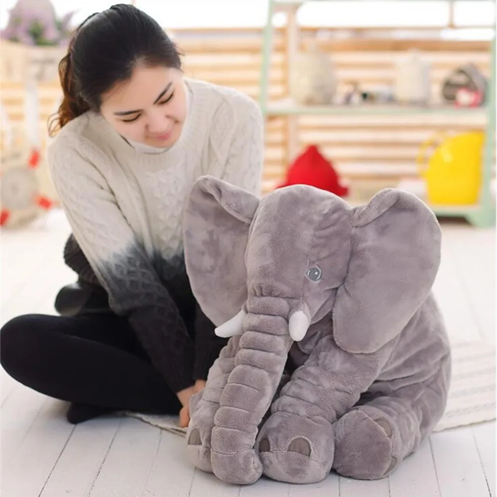 40/80cm Elephant Plush Pillow Infant Soft For Sleeping Stuffed Animals Toys Baby 's Playmate gifts for Children