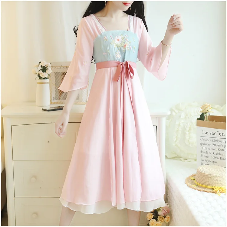 2020 новые летние женские платья модное платье Hanfu | Женская одежда
