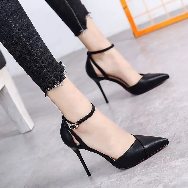 

Sexy Ladies High Heels New Lace Wedding Party Office Sandals Women's Shoes Shoes Thin Comfortable Casual Banquet