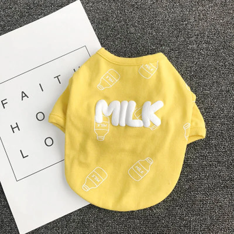 Одежда для домашних животных на весну и лето с трехмерным принтом собак кошек