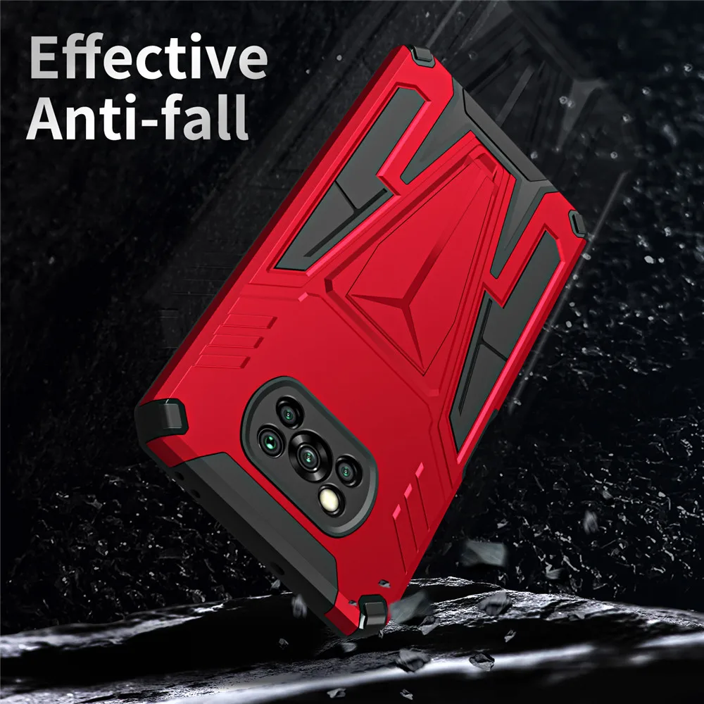 Poco X3 Pro NFC Case Shockproof Back Covers For Xiaomi Pocophone Pocox3 X 3 Luxury Tough Silicone Armor Coque | Мобильные телефоны