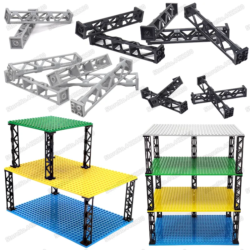 Длинная форма четыре отверстия строительные блоки столб сделай сам место для