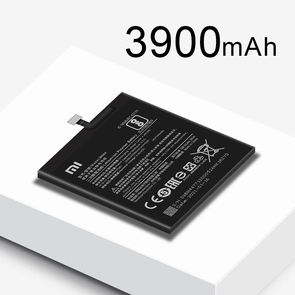 Сменный аккумулятор Xiaomi BN44 для Redmi 5 Plus 4000 мАч с инструментами разборки батареи |