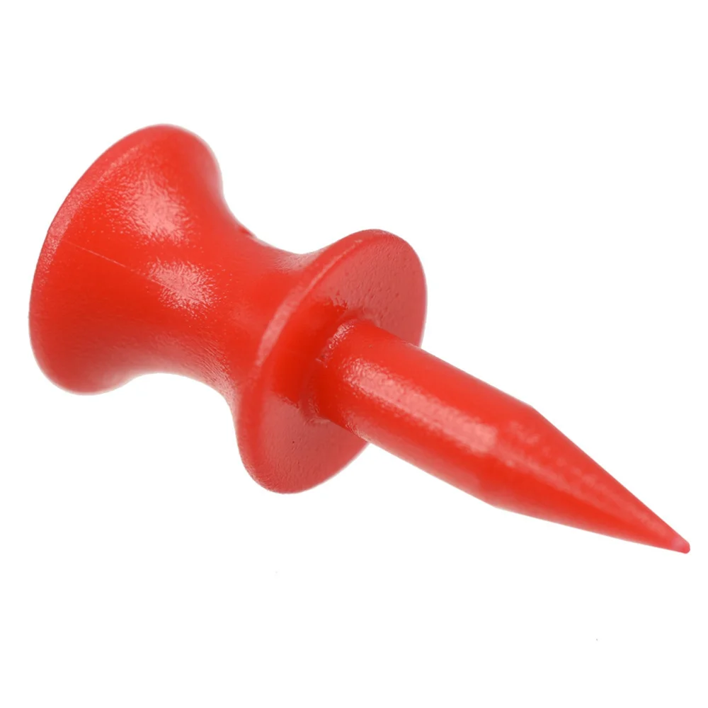 

50pcs Professional 30mm Tees Sport Double-Deck Tees for Ourdoor Glof Club Training Tools Golfers Gifts(Red)