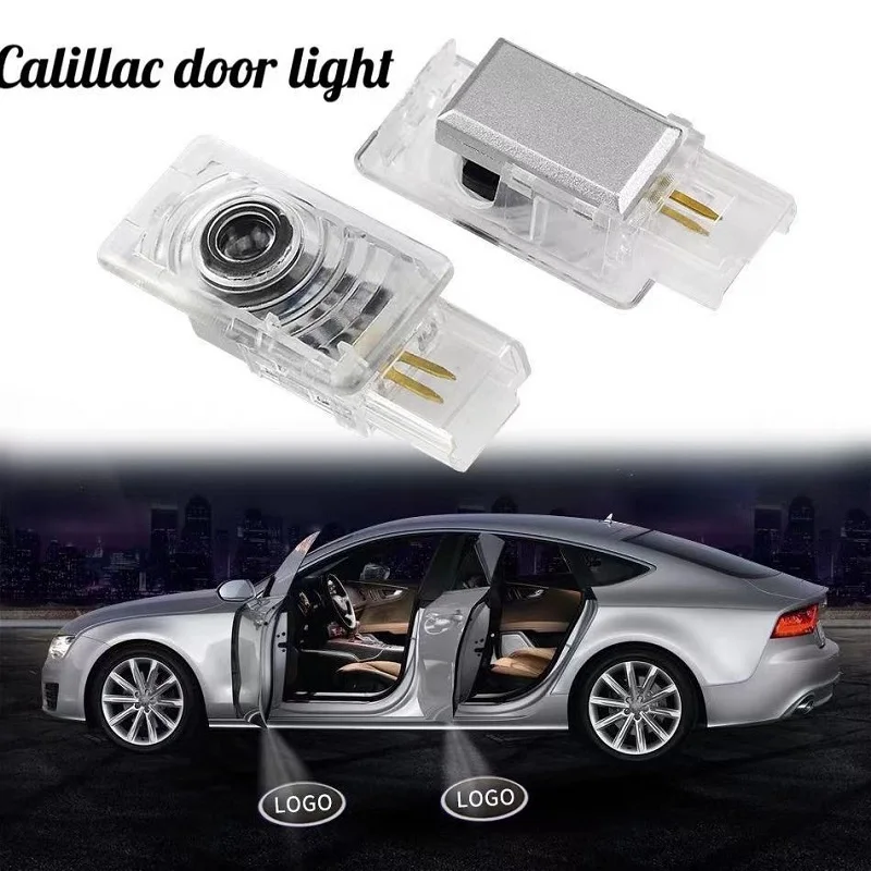 

Car Door Welcome Light Logo Emblem Projector Laser Lamp Courtesy Luces Accessories For Cadillac SRX ATS-L XT5 XTS CTS CT6