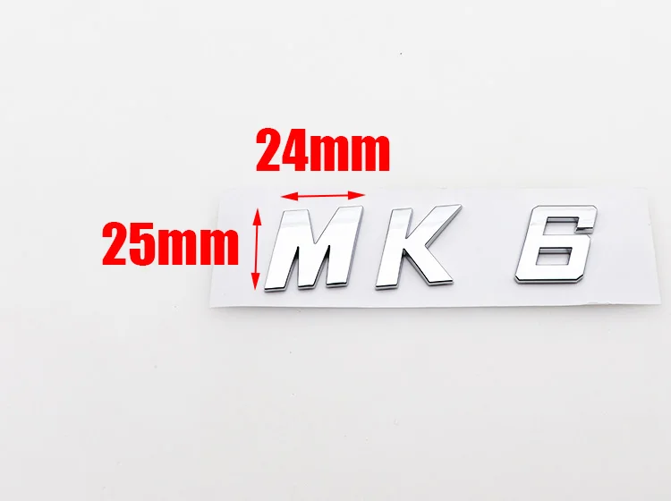 1 шт. 3D ABS MK5 MK6 MK7 MK7.5 Автомобильный логотип буквы наклейка задняя дверь багажник