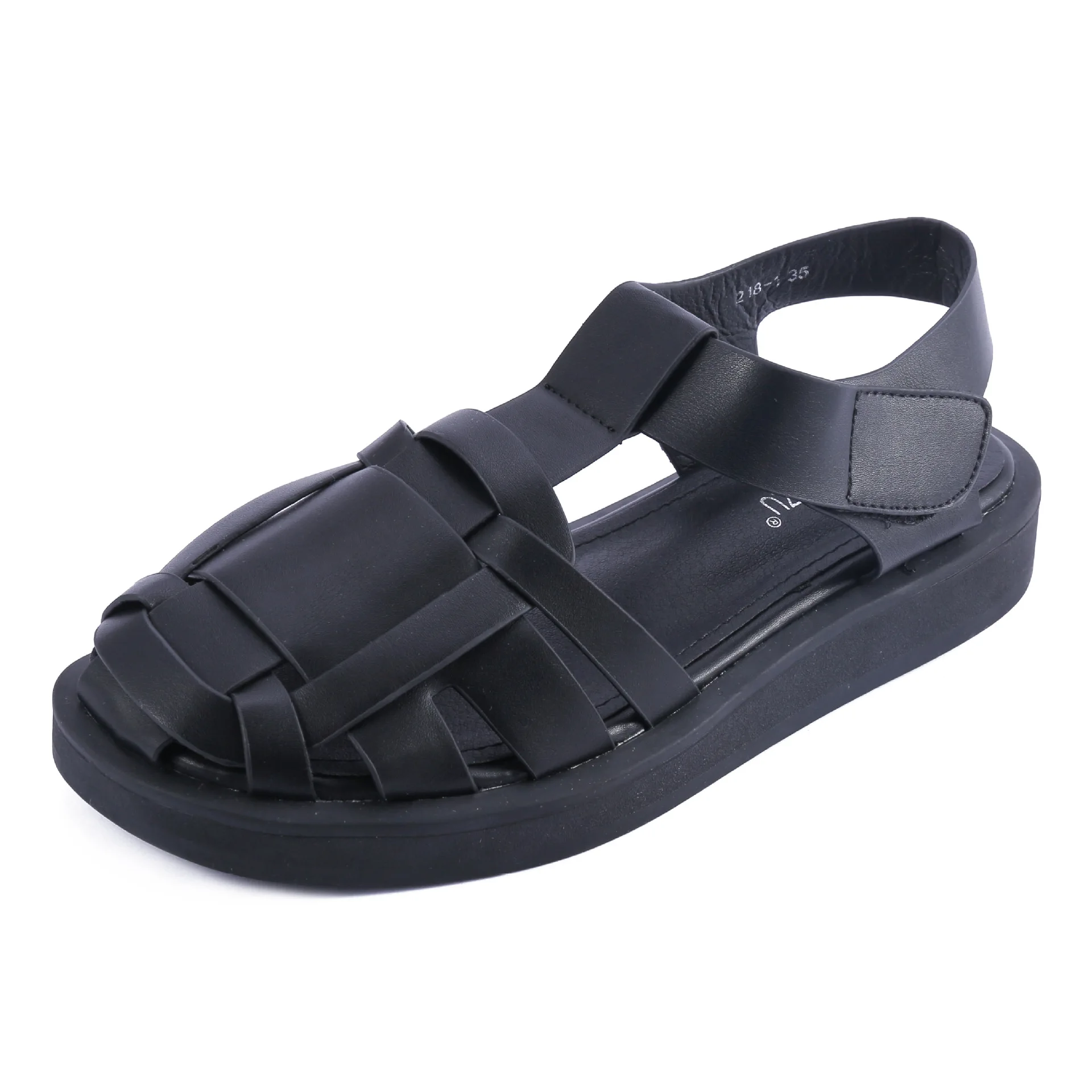 

Breathable Beige Heeled Sandals Female Shoe 2021 Women's Black Girls Clogs Low Fashion Closed New Flat Comfort Summer Casual Sca