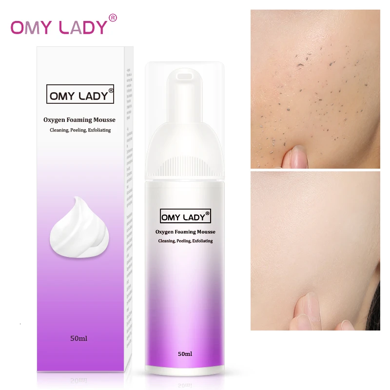 OMY LADY кислородный Пенящийся мусс алоэ вера глубокое очищение лица моющее