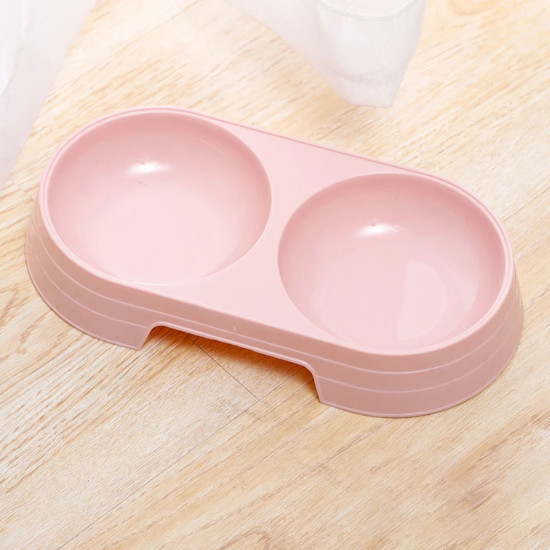 

Double Dog Bowls Pet Feeder for Pets Anti-roll Feeders Dog Feeding Bowl Things Small Dogs Accessoires Supplies Bowls for Animals