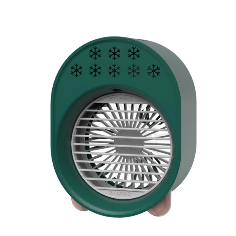 

100% brand new household products Small Fan Mini Air Refrigerated Fan Cold A208 Green Practical furniture supplies