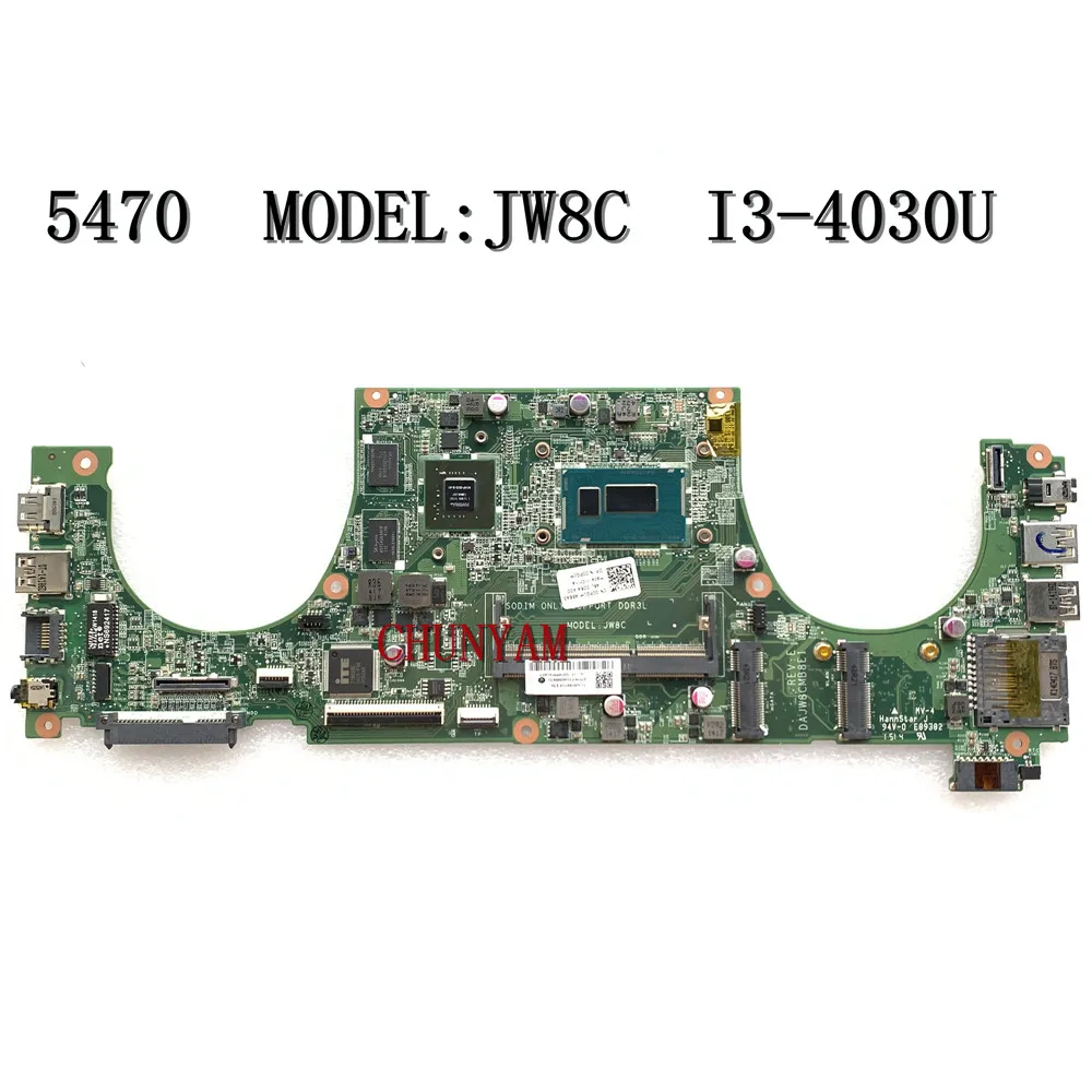 Модель: JW8C для Dell Vostro 5470 материнская плата DAJW8CMB8E1 I3 4030U CN 00PG1M 0PG1M 100%
