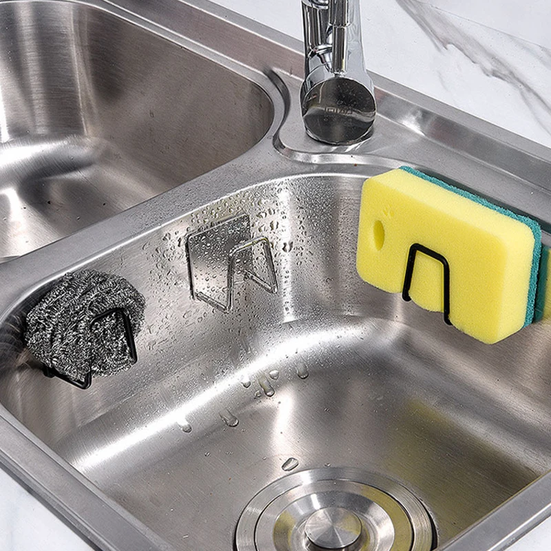 Sponges Holder Kitchen Sink Drain Rack Stainless Steel Organizer Multifunction Storage Hook | Дом и сад