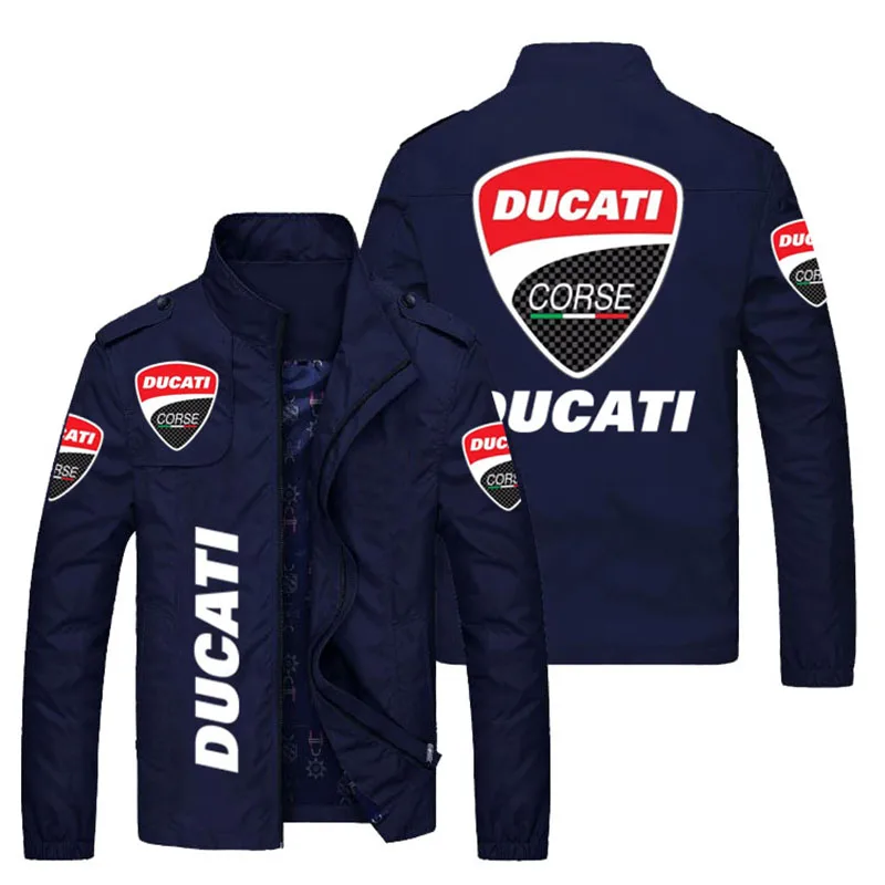 Весенне осенняя модная мужская куртка с логотипом автомобиля свитер DUCATI