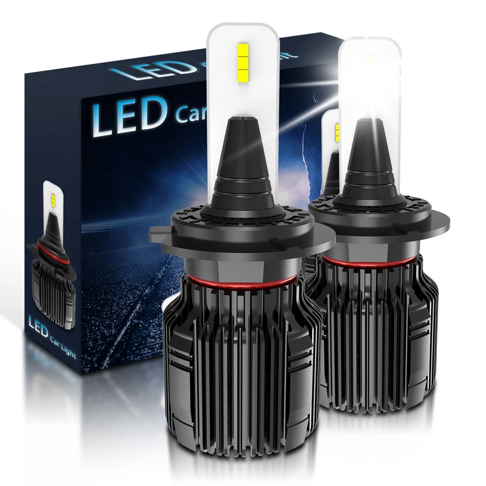 Безвентиляторный светодиодный H7 автомобильные лампы для передних фар