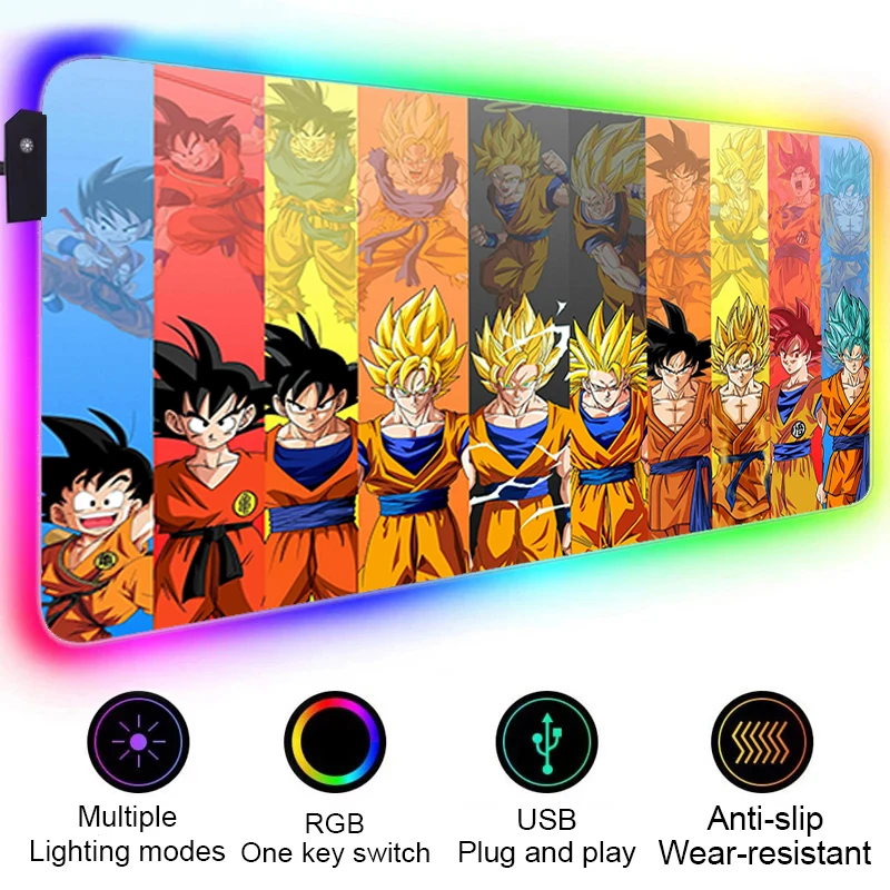 

Cool Dragon LED RGB Gaming Mouse Pad pad Mause Keyboard Desk Carpet Game Rubber No-slip Mat Gamer Balls Deskmats