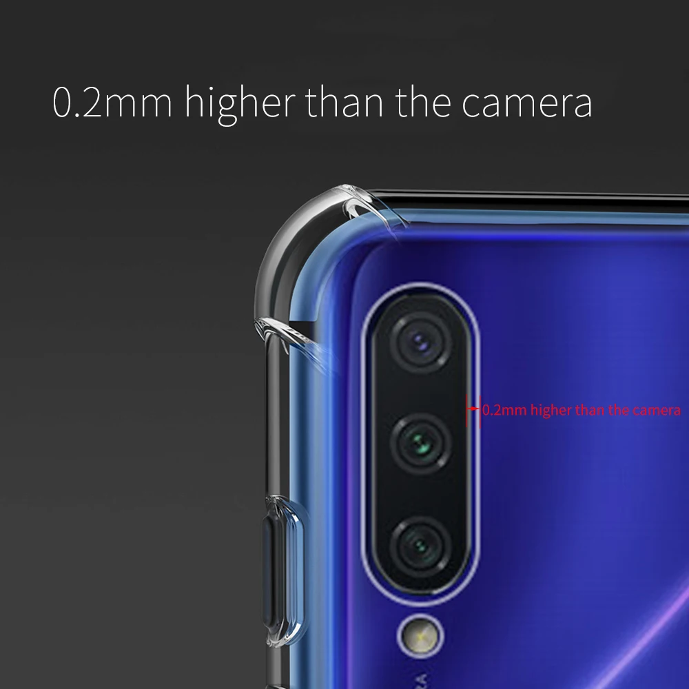 Etui High quality Phone Case For xiaomi mi a3 lite max3 mix3 Luxury Super Shockproof Clear Soft Silicone Cell Back Cover Coque | Мобильные